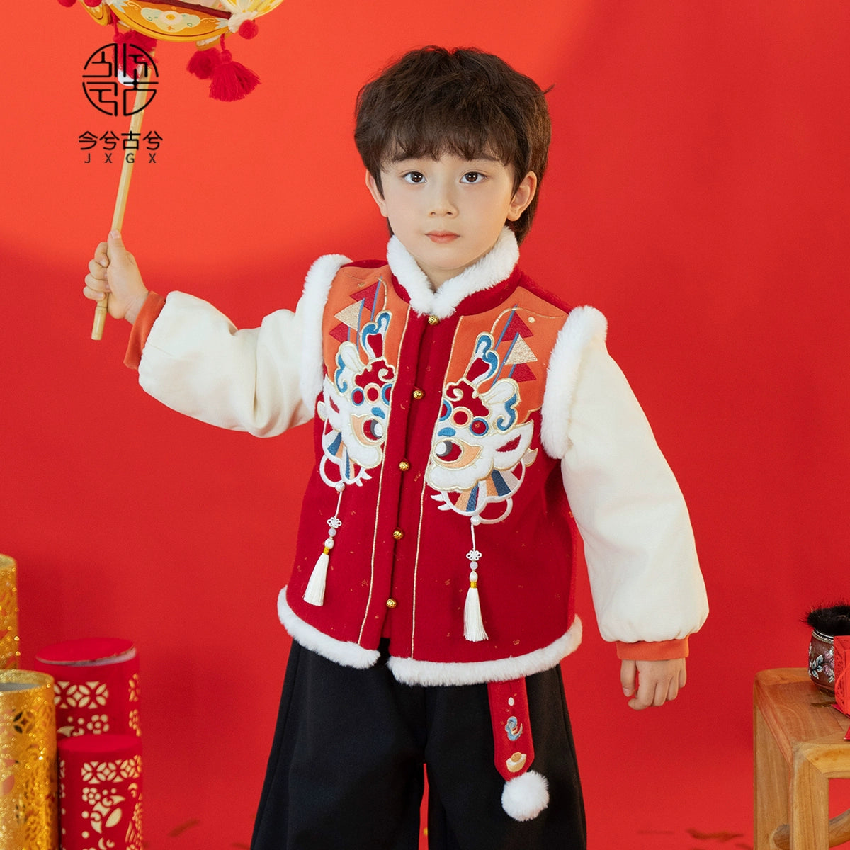 JXGX Chinese New Year Fleece Jacket --Zhaoli