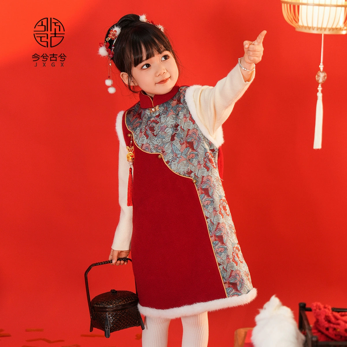 JXGX Chinese New Year Girl Dress --- Nuoran