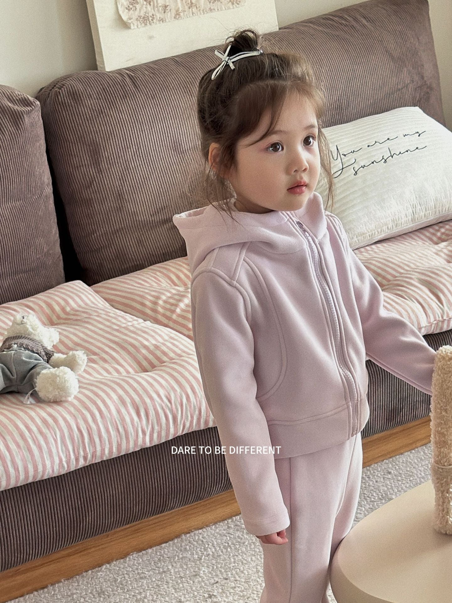 DXJ Cozy Fleece: Girls‘ Warm Tracksuit Set