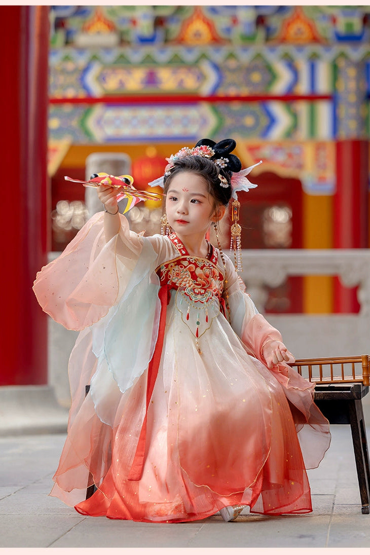 MengHu Girls' Hanfu Confucian Dress --- Xiaolingli--- Chinese New Year