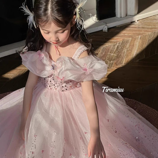 Tiramisu Pink Princess Dream Dress (100-150/3y-12y)