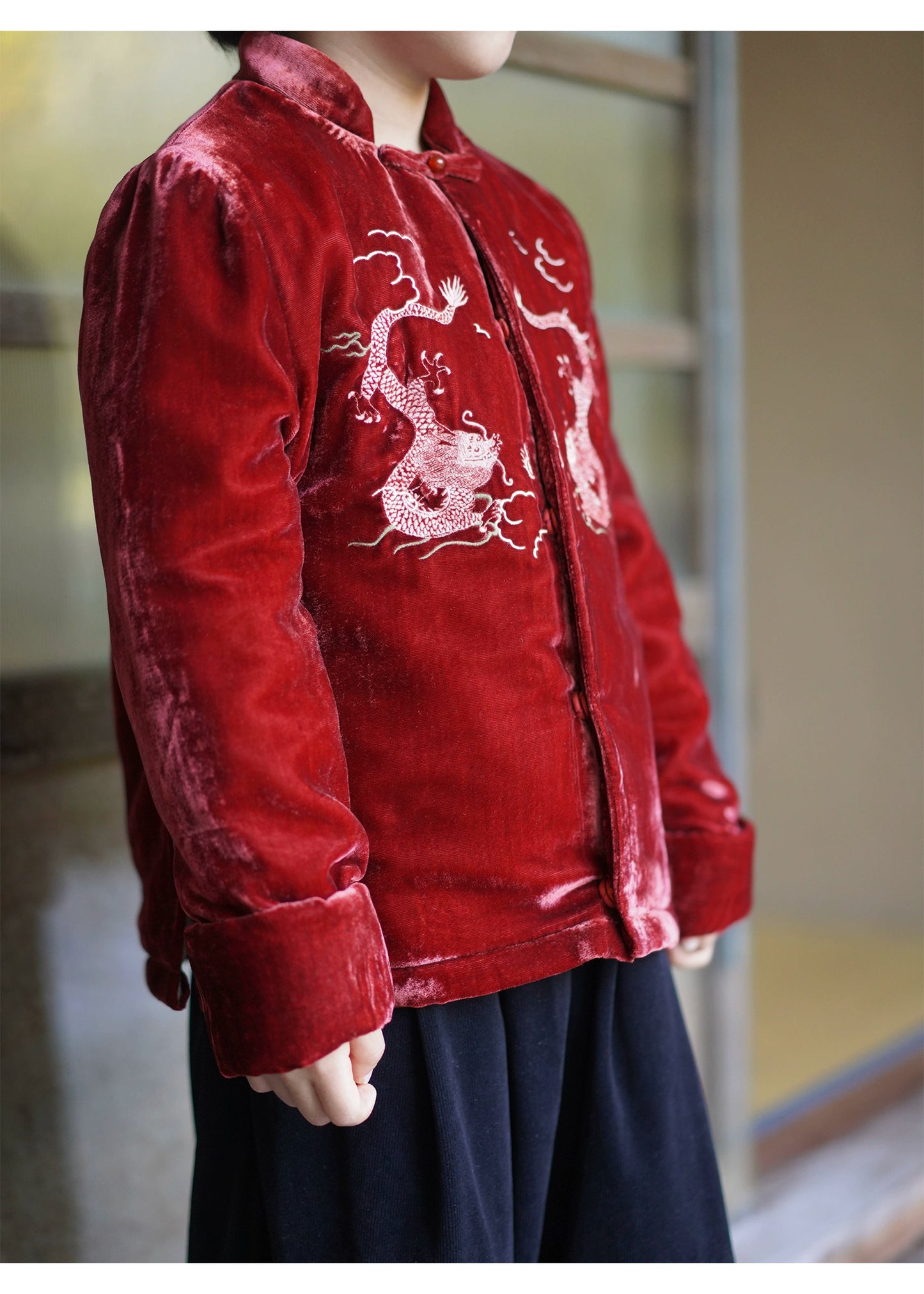 MaNa Kids Imperial Dragon Velvet Jacket