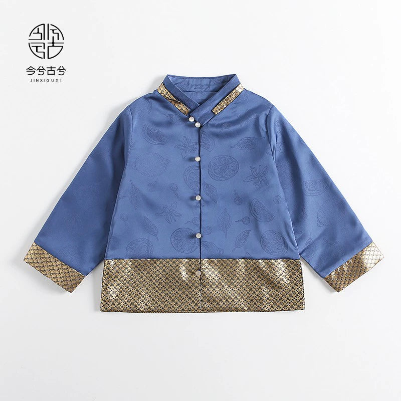 JXGX Fall/Spring Chinese New Year Boy Shirt ---Jiayu