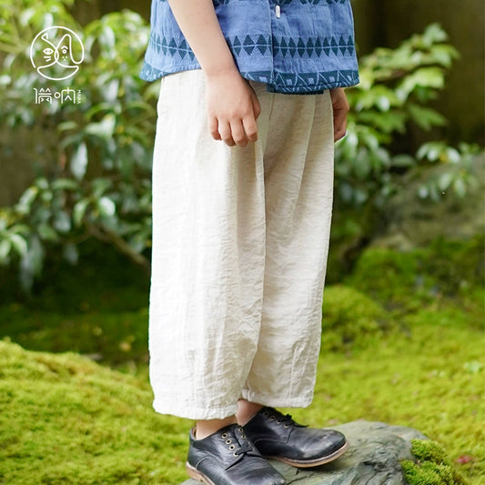 Mana Kids Natural Breeze Linen Trousers