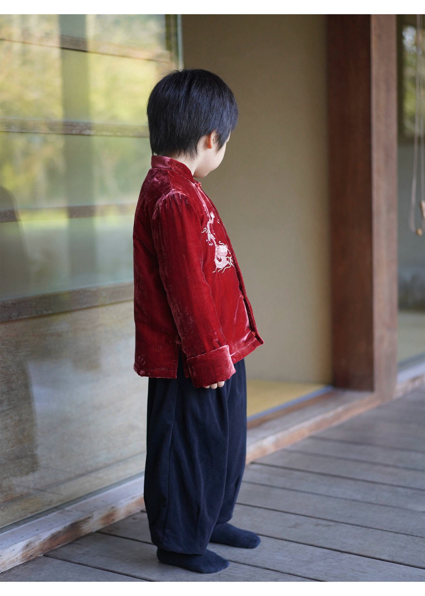 MaNa Kids Imperial Dragon Velvet Jacket