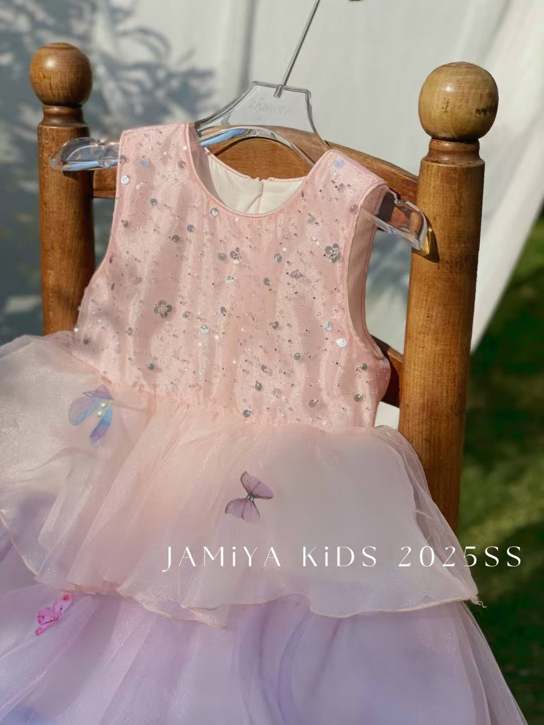 Jamiya Girls Fairy Blossom Layered Tulle Princess Dress (100-150/3y-12y)