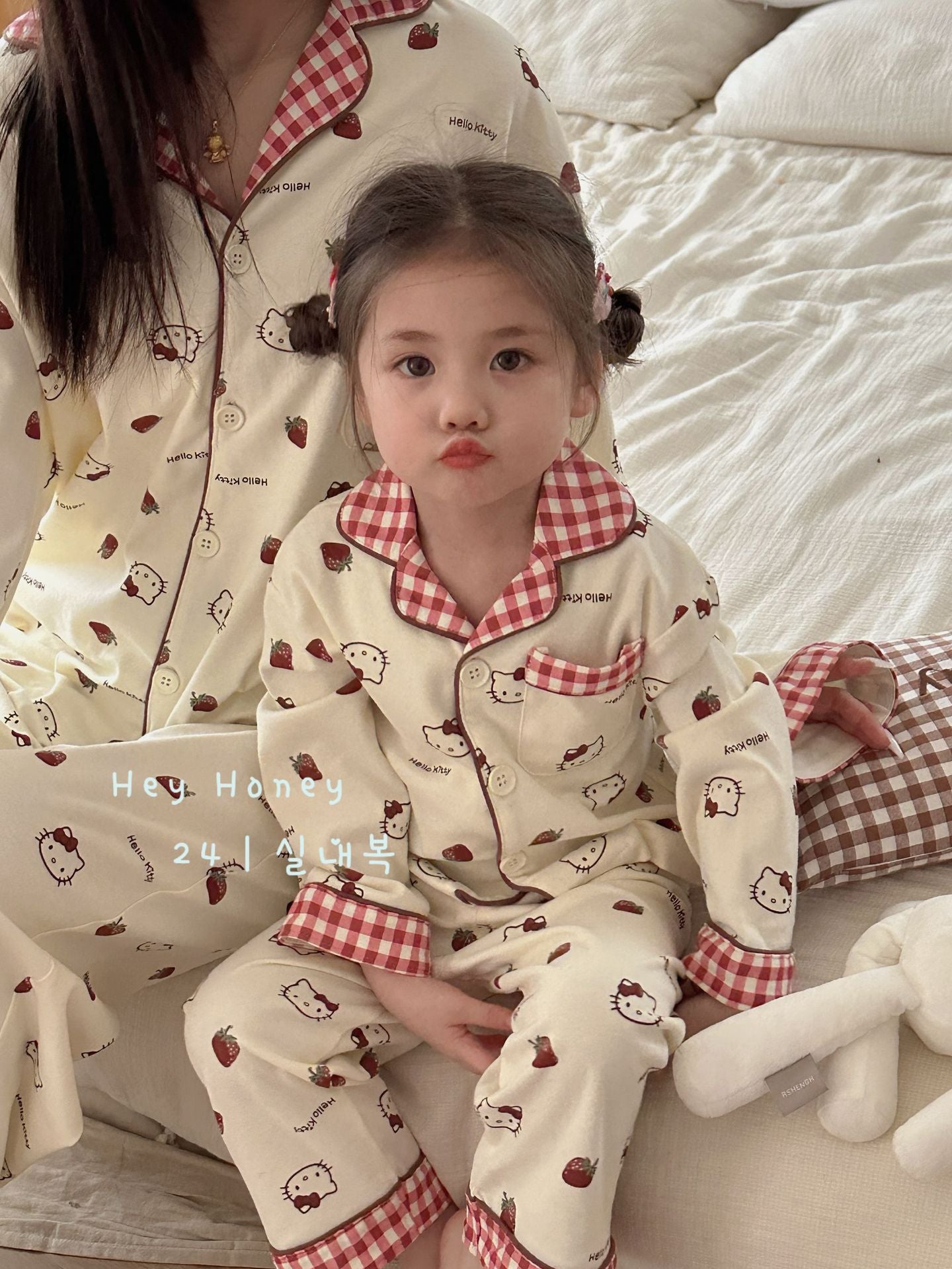 DXJ Family-Matching Carton Cotton Pyjamas Set