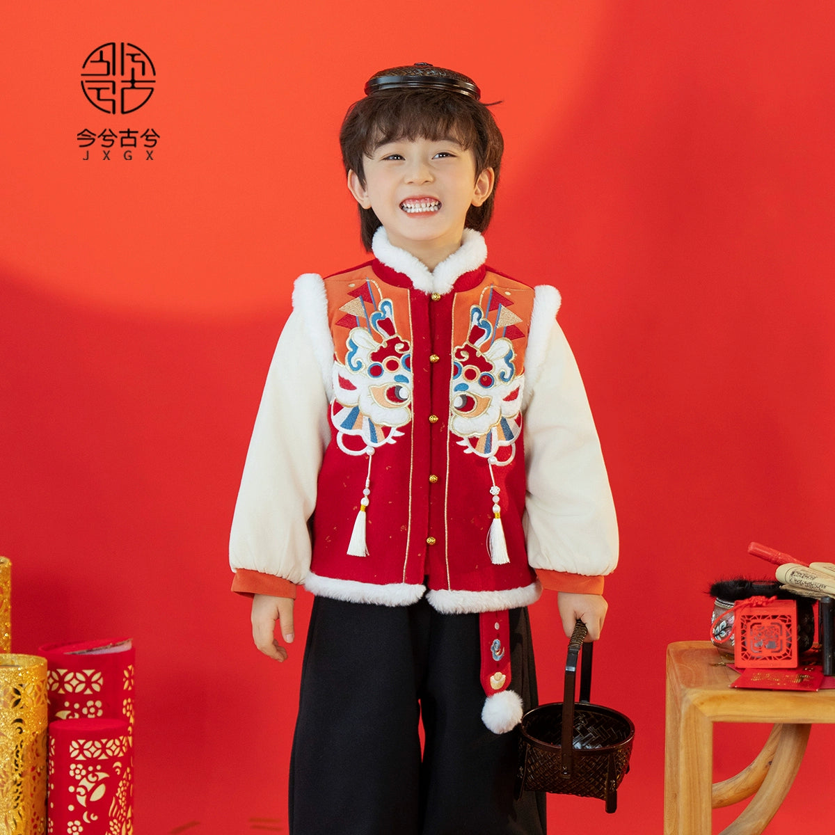 JXGX Chinese New Year Fleece Jacket --Zhaoli