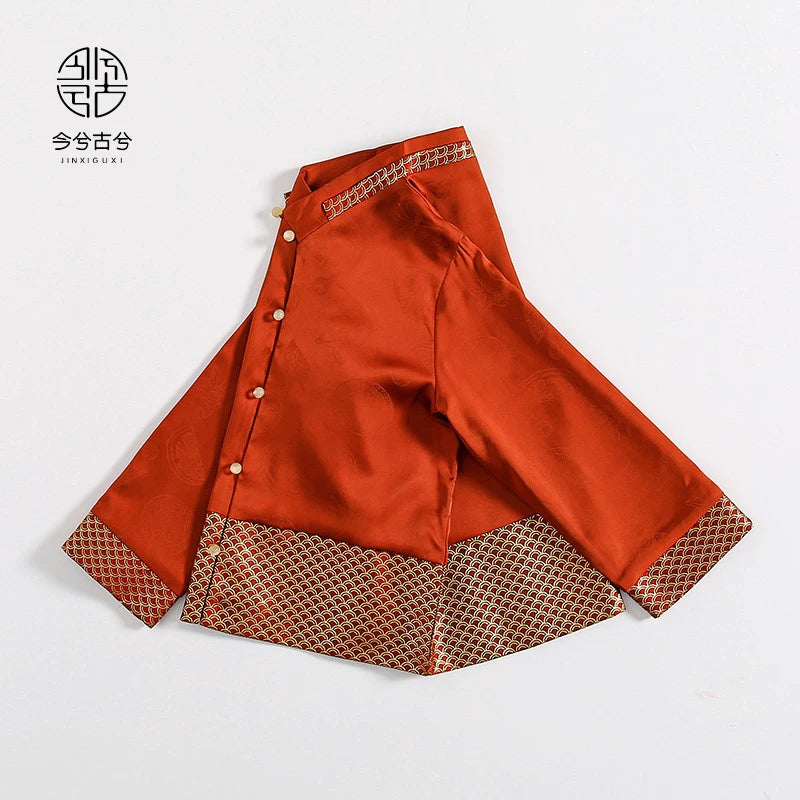 JXGX Fall/Spring Chinese New Year Boy Shirt ---Jiayu