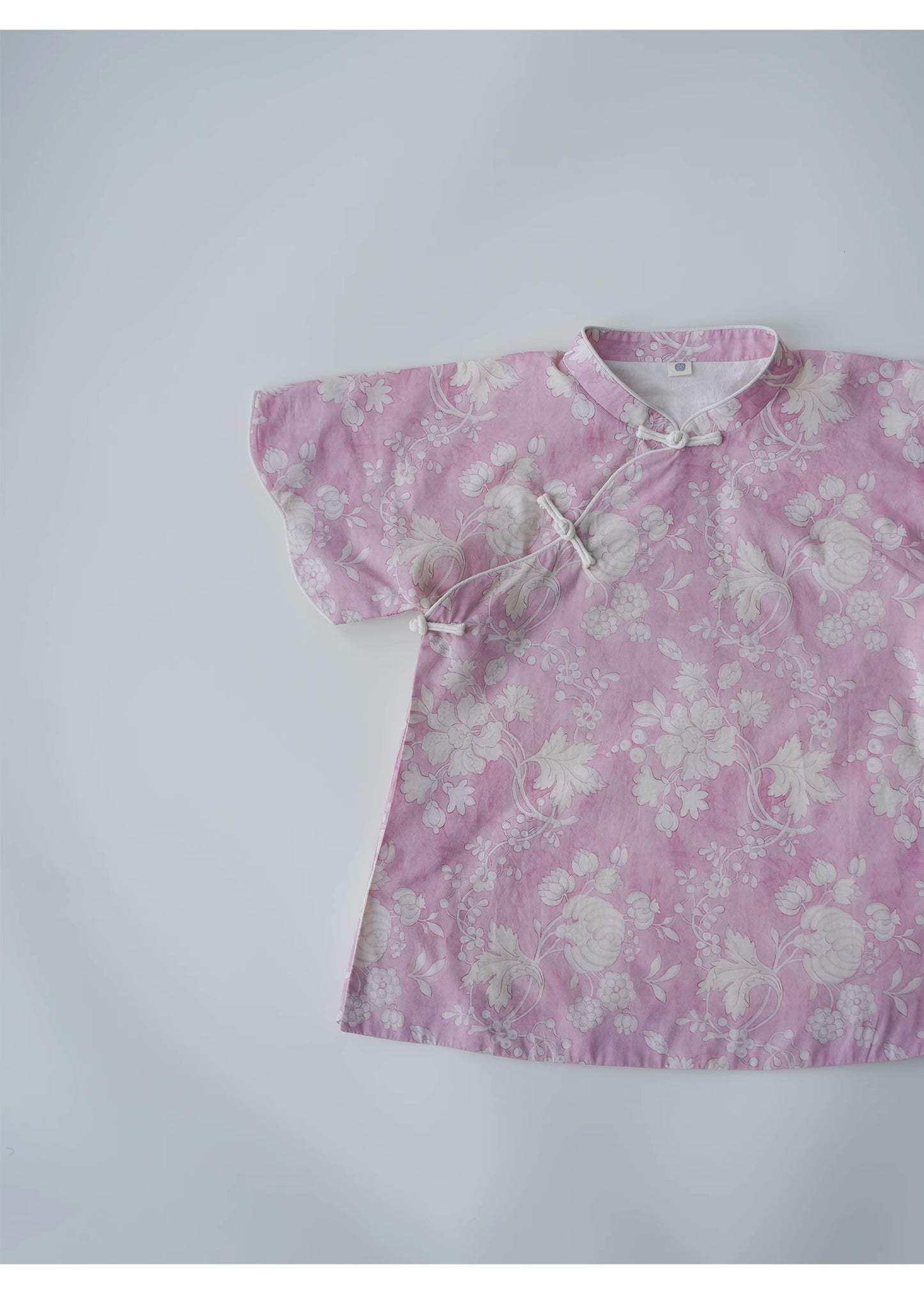 MaNa Pink Floral Short-sleeve Top