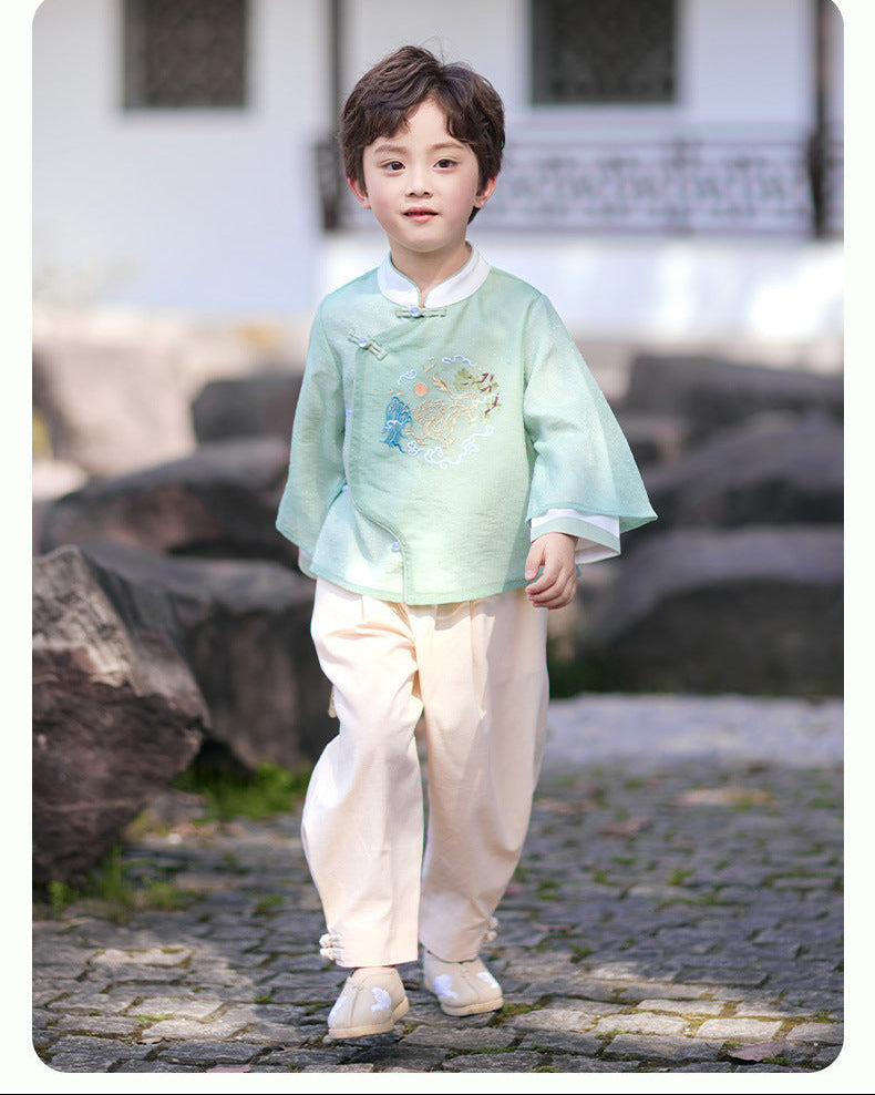 JXGX Boy Traditional Chinese Tang Outfit --- QianCheng