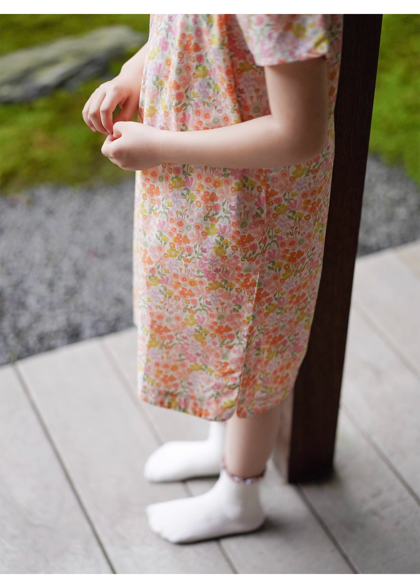 Mana Girls Floral Cotton Cheongsam