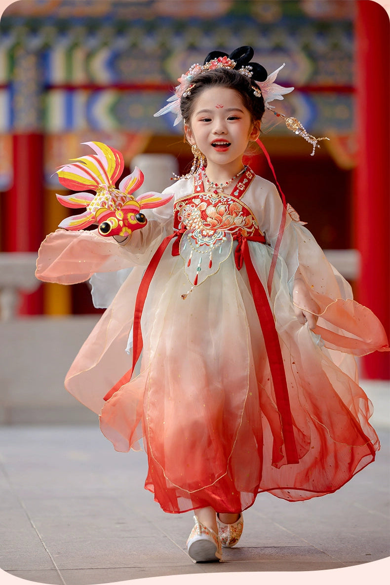 MengHu Girls' Hanfu Confucian Dress --- Xiaolingli--- Chinese New Year