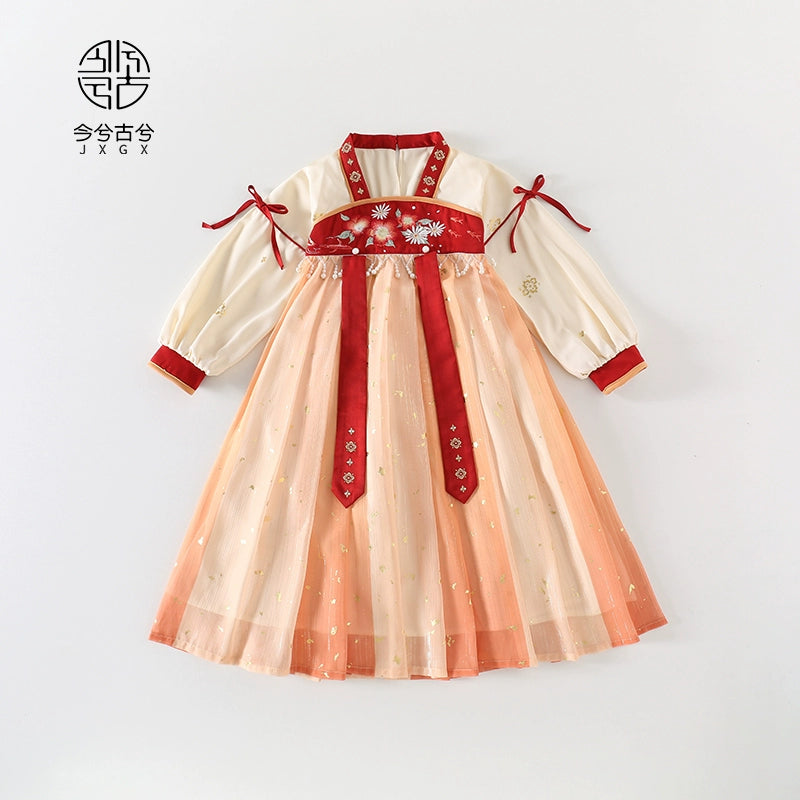 JXGX Fall/Spring Chinese New Year Girl Dress —Junmang