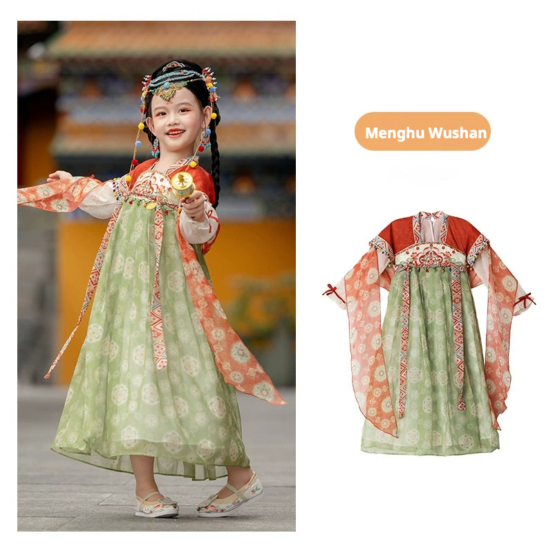 MengHu Girls' Hanfu Confucian Dress ---Wushan--- Chinese New Year