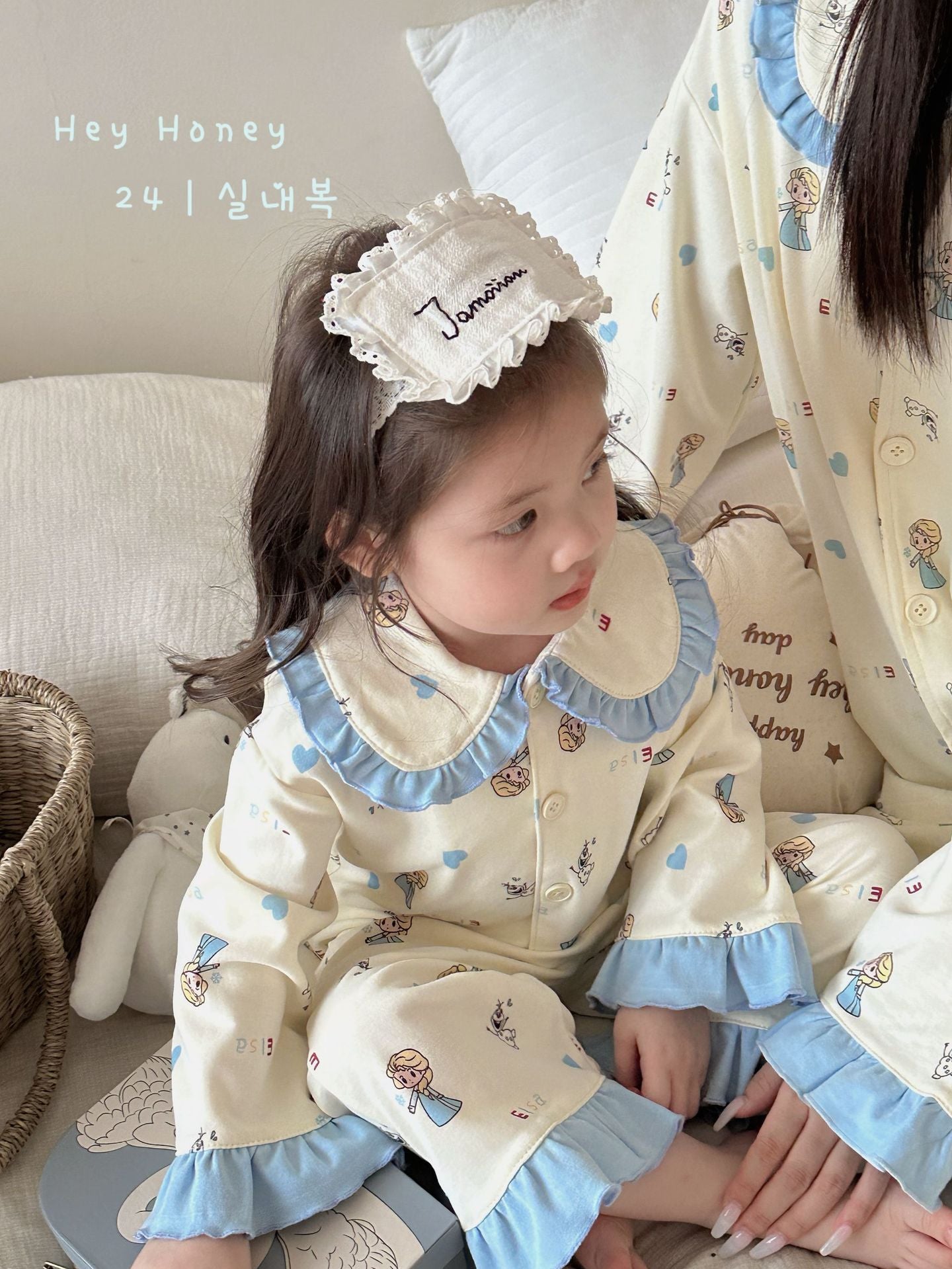 DXJ Family-Matching Carton Cotton Pyjamas Set