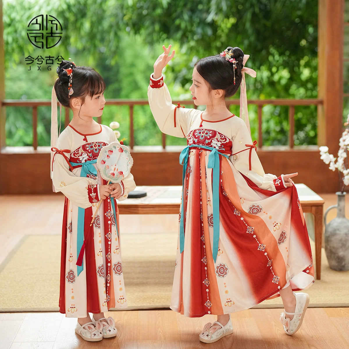 JXGX Fall/Spring Chinese New Year Girl Dress ---Qiwang