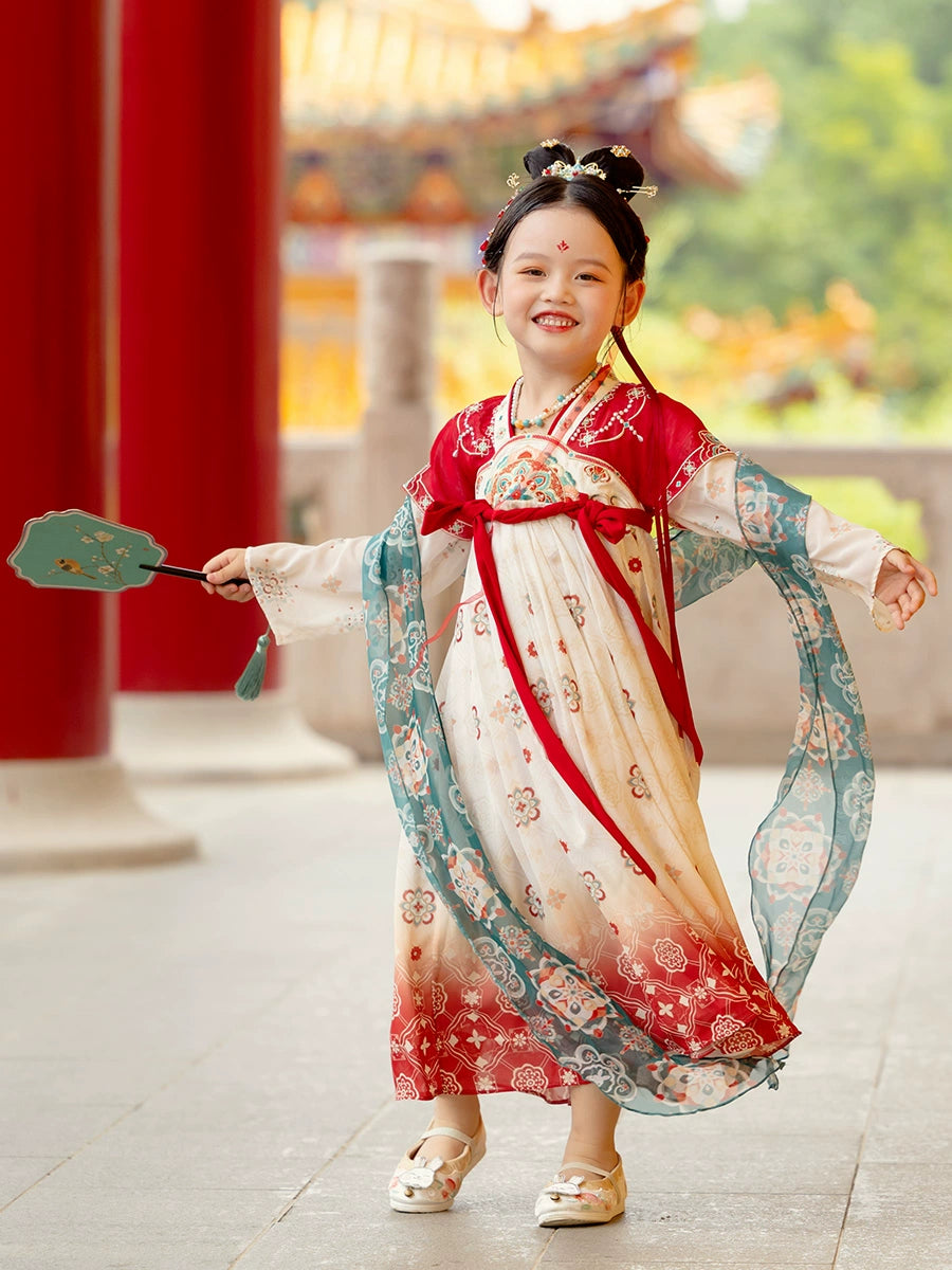 MengHu Girls' Hanfu Confucian Dress --- Zhuyan--- Chinese New Year