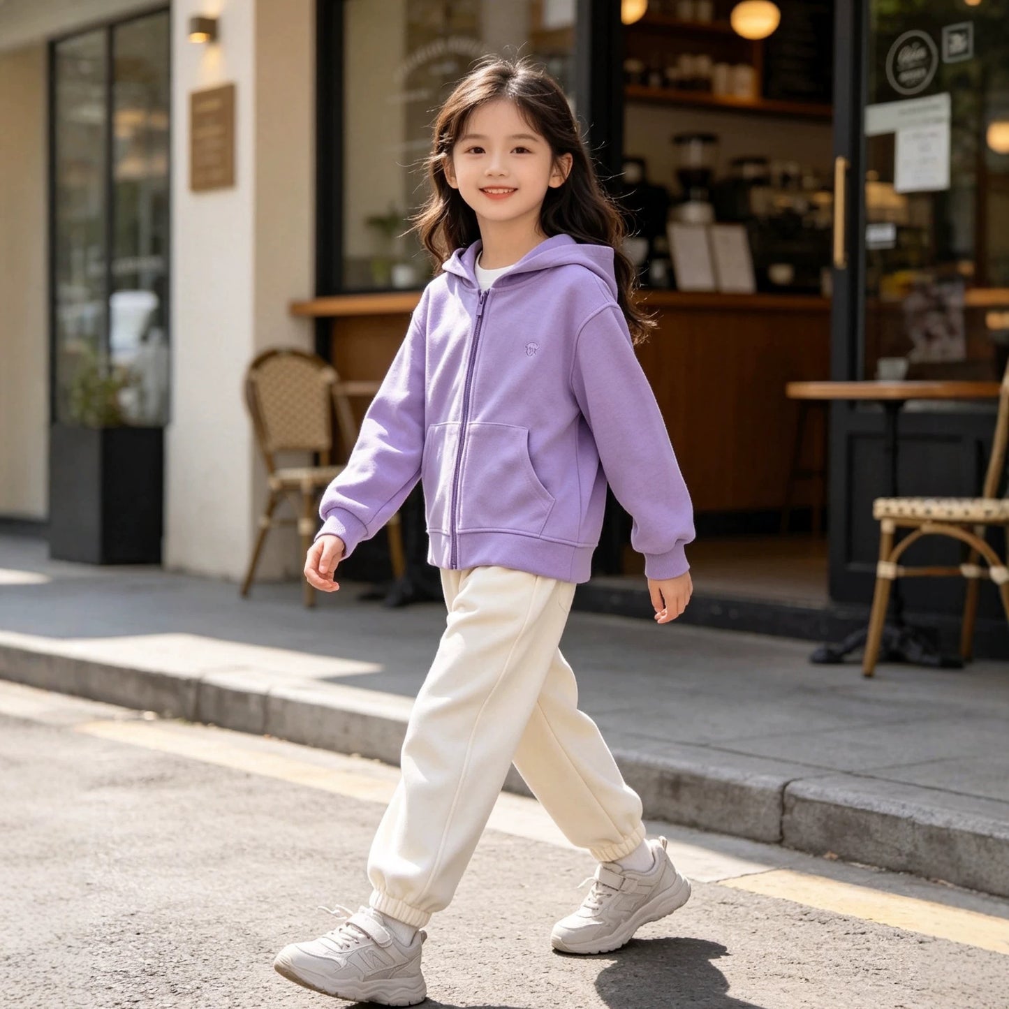 Kids Knitted Hooded Cardigan | Autumn Zip-Up Jacket | Unisex