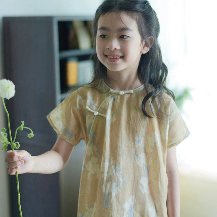 Mana Girls' Traditional Summer Qipao Dress