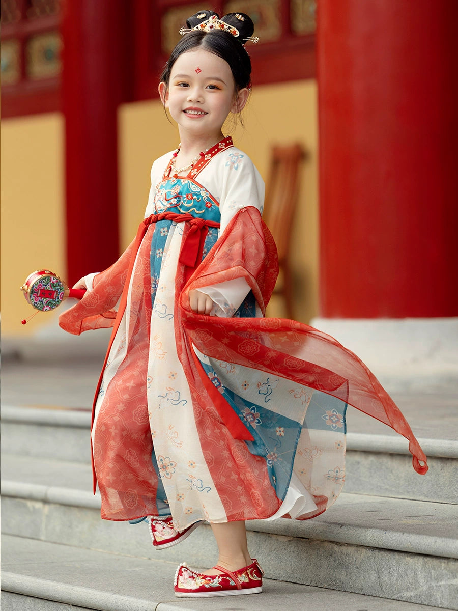 MengHu Girls' Hanfu Confucian Dress --- Feitian--- Chinese New Year