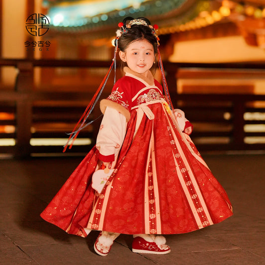 JXGX Chinese New Year Girl Dress---Wenyin