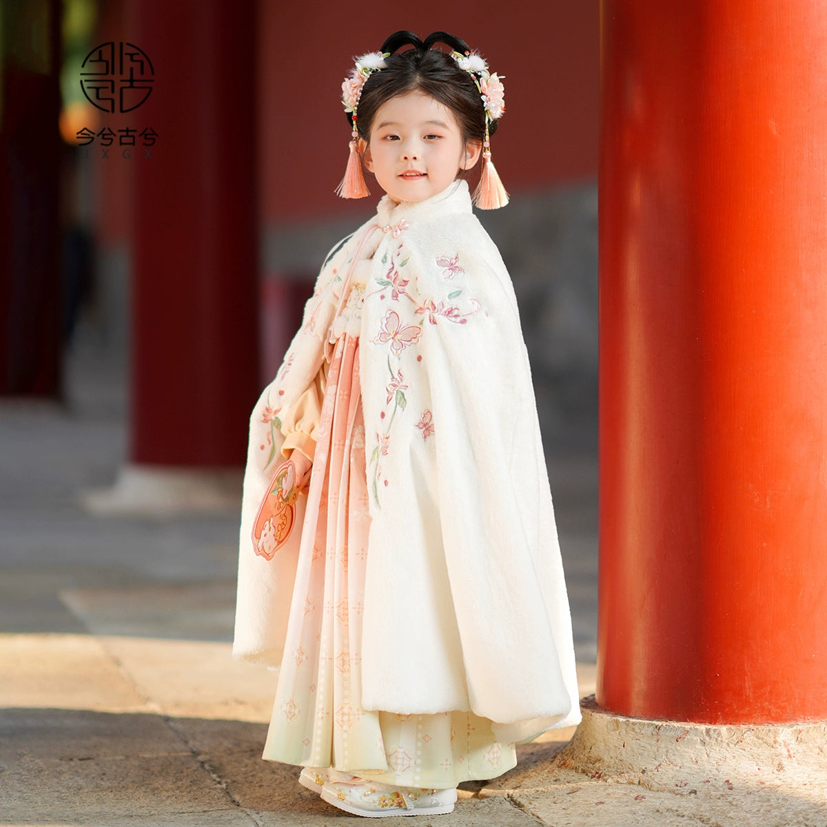 JXGX Chinese New Year Girl Cape ---Fenduo