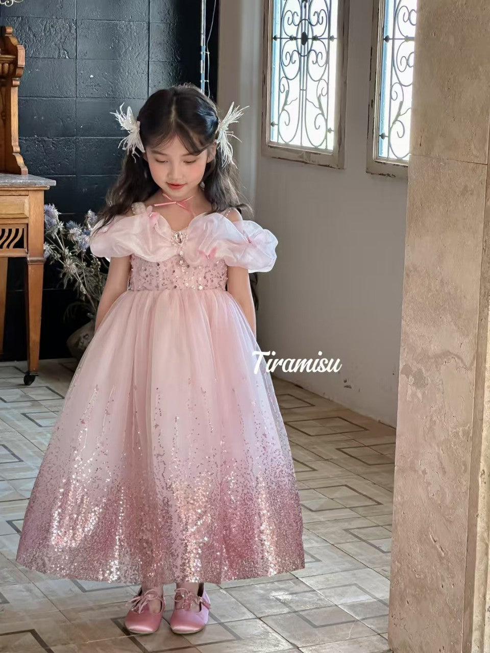 Tiramisu Pink Princess Dream Dress (100-150/3y-12y)