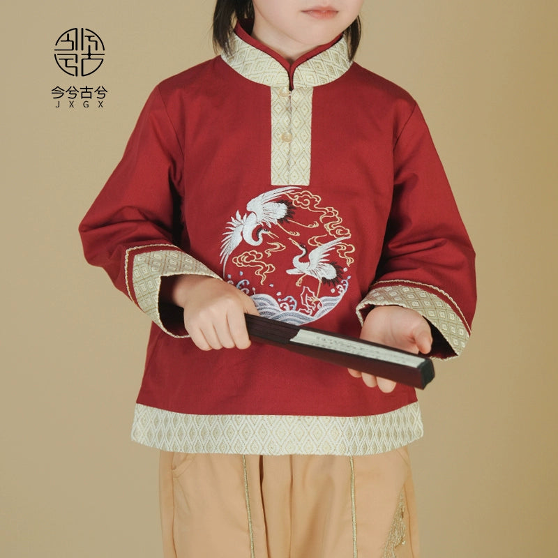 JXGX Fall/Spring Chinese New Year Boy Outfit ---Huaihe