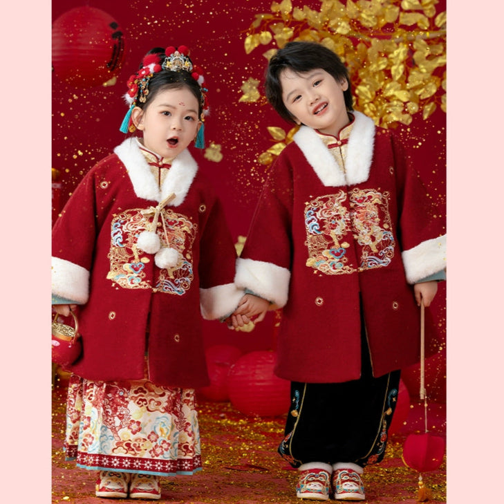 Tenue du Nouvel An chinois pour enfants Menghu --- Xianglin