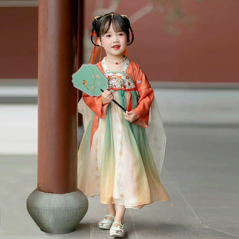 MengHu Girls' Hanfu Confucian Dress --- Qiushuiyao--- Chinese New Year