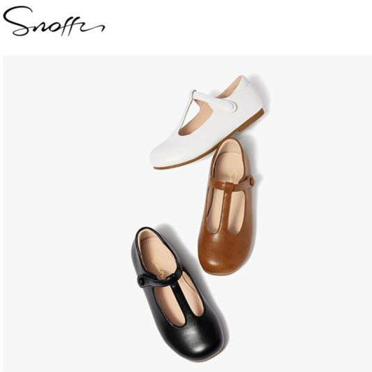 Snoffy Girls Leather Shoes