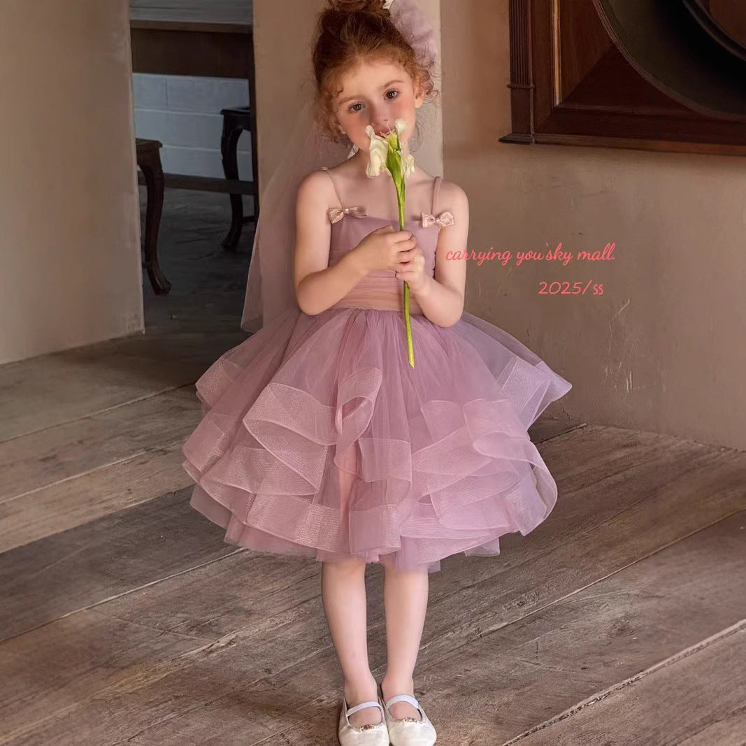 CYSM Blush Dream Ruffled Tulle Dress (110-150/4y-12y)