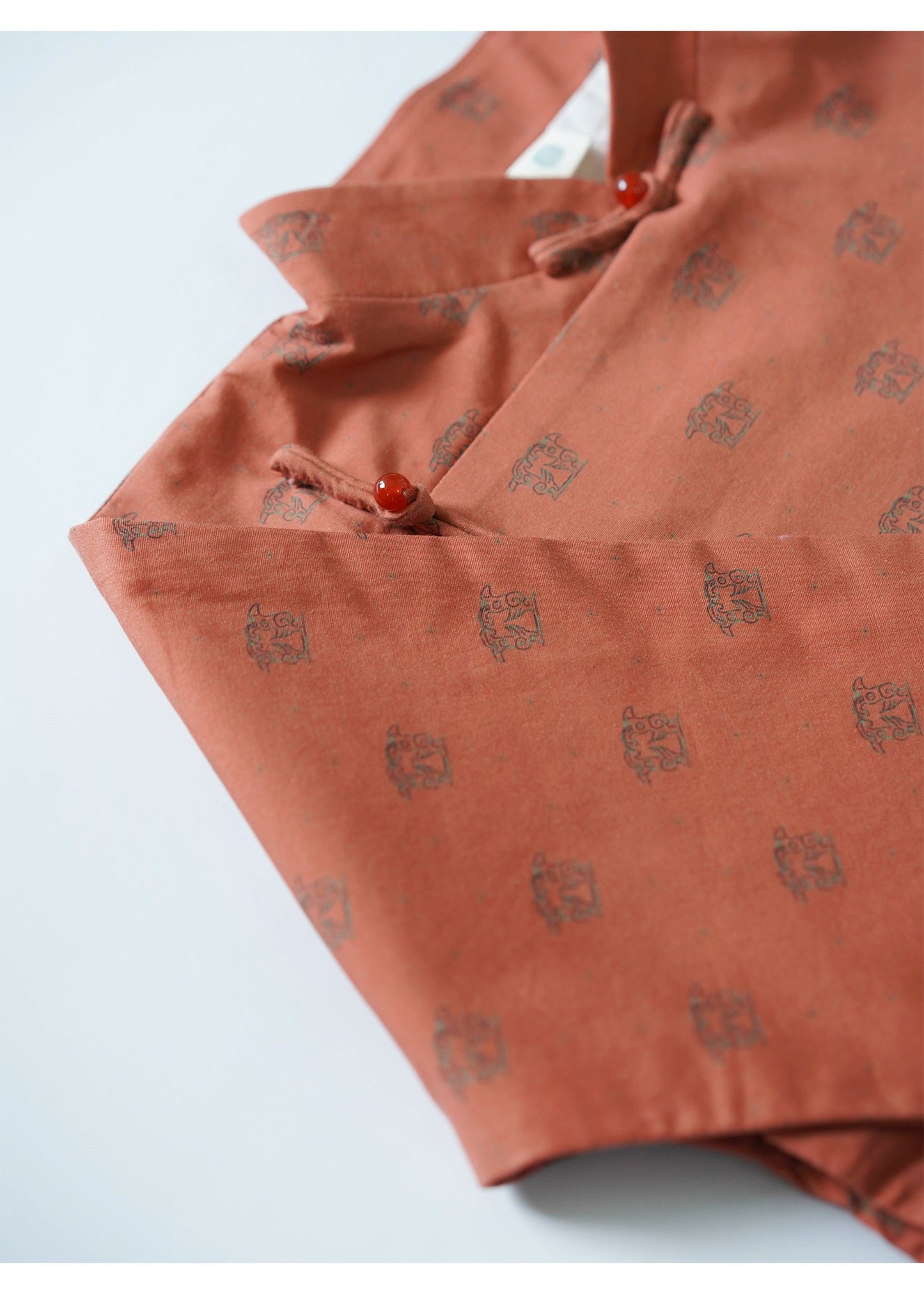 MaNa Kids Mandarin Collar Cotton Shirt ---Chinese New Year