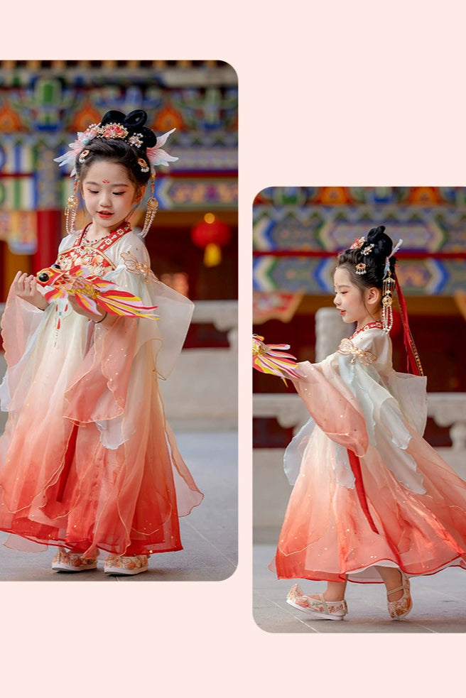 MengHu Girls' Hanfu Confucian Dress --- Xiaolingli--- Chinese New Year