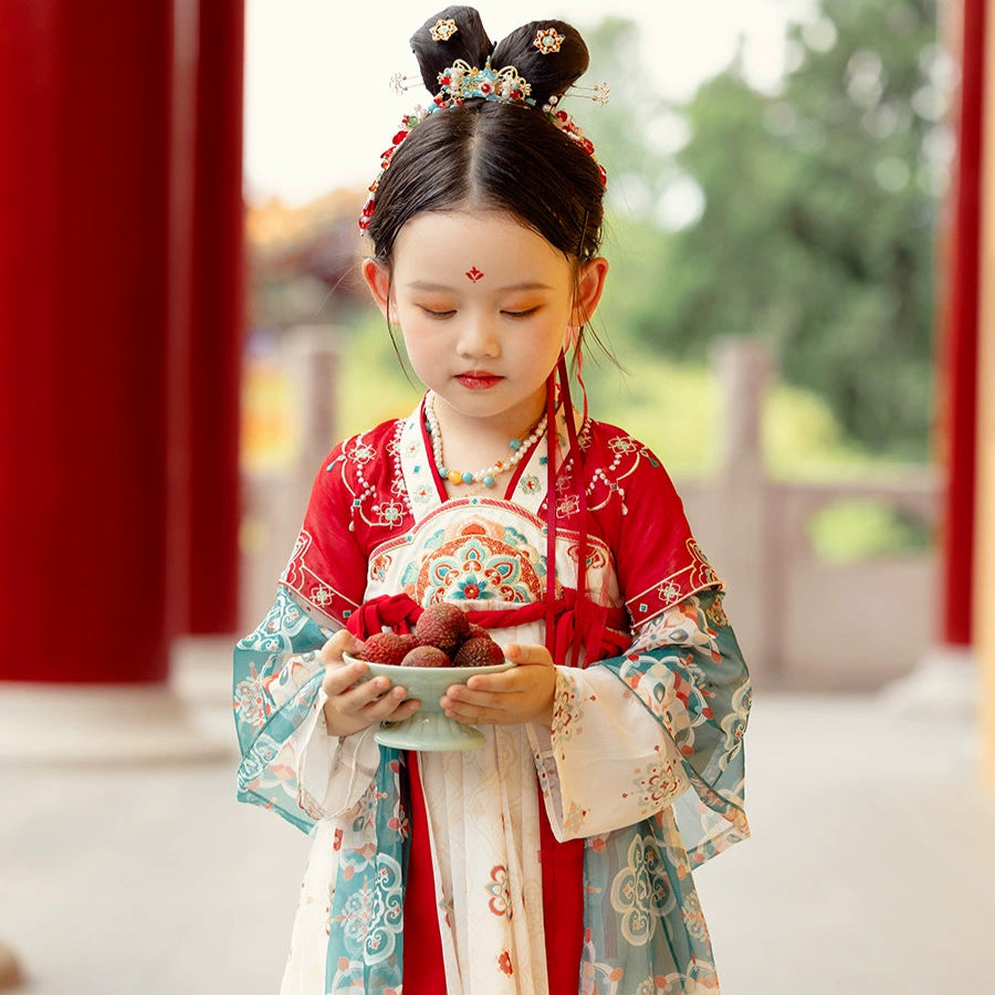 MengHu Girls' Hanfu Confucian Dress --- Zhuyan--- Chinese New Year