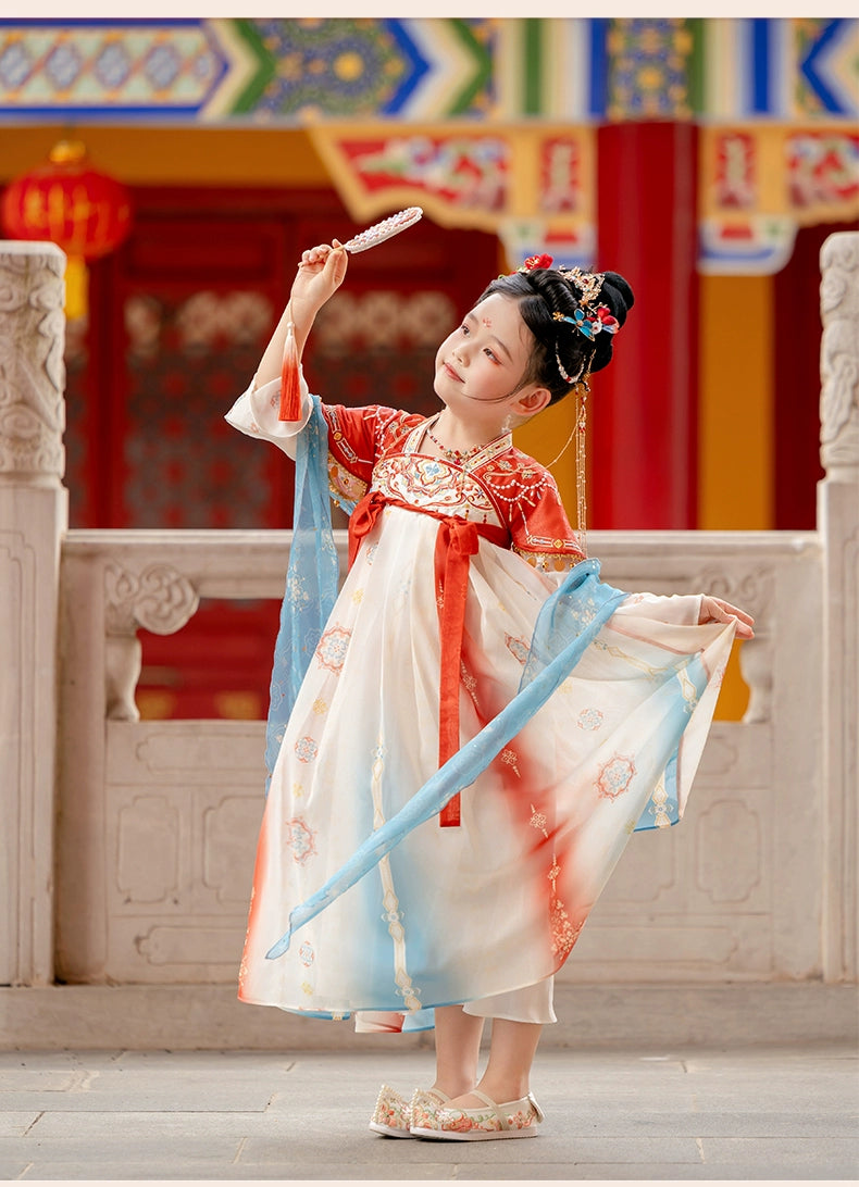 MengHu Girls' Hanfu Confucian Dress ---Yanluo--- Chinese New Year