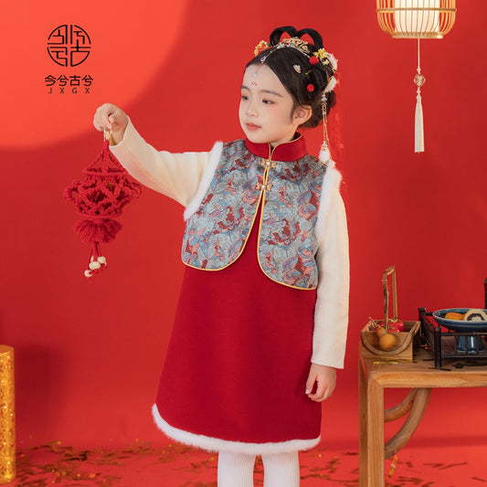 Robe de fille du Nouvel An chinois JXGX ---Shuyan