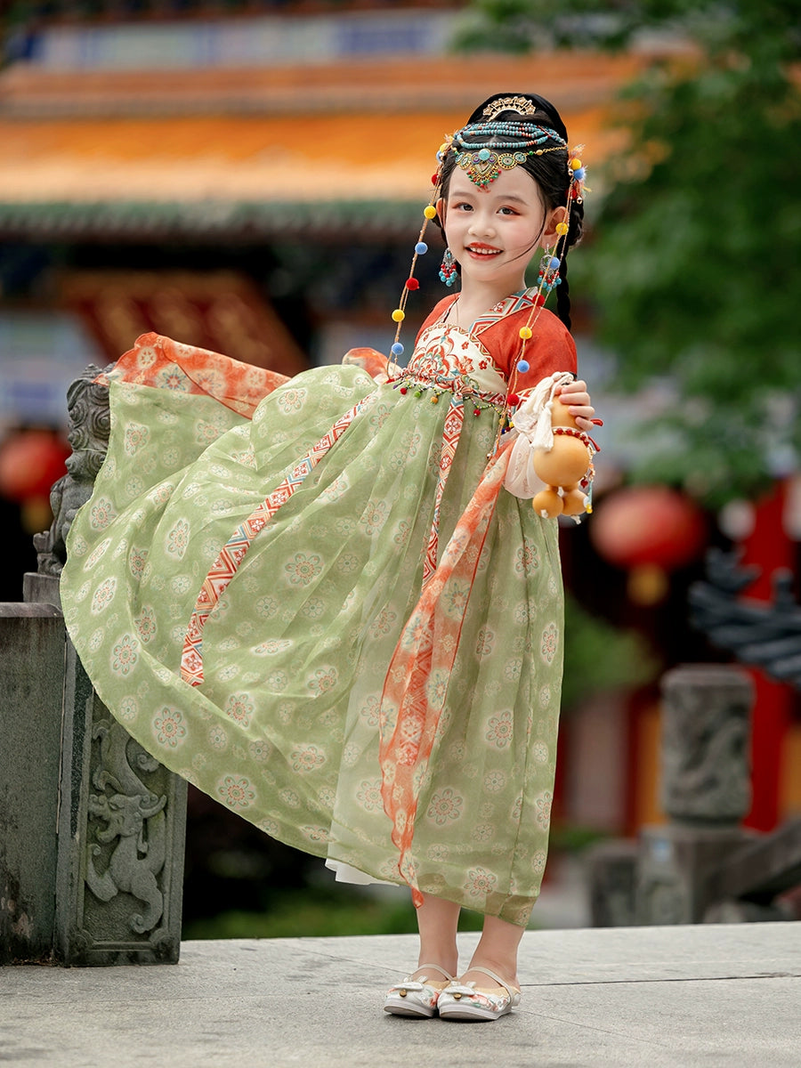 MengHu Girls' Hanfu Confucian Dress ---Wushan--- Chinese New Year