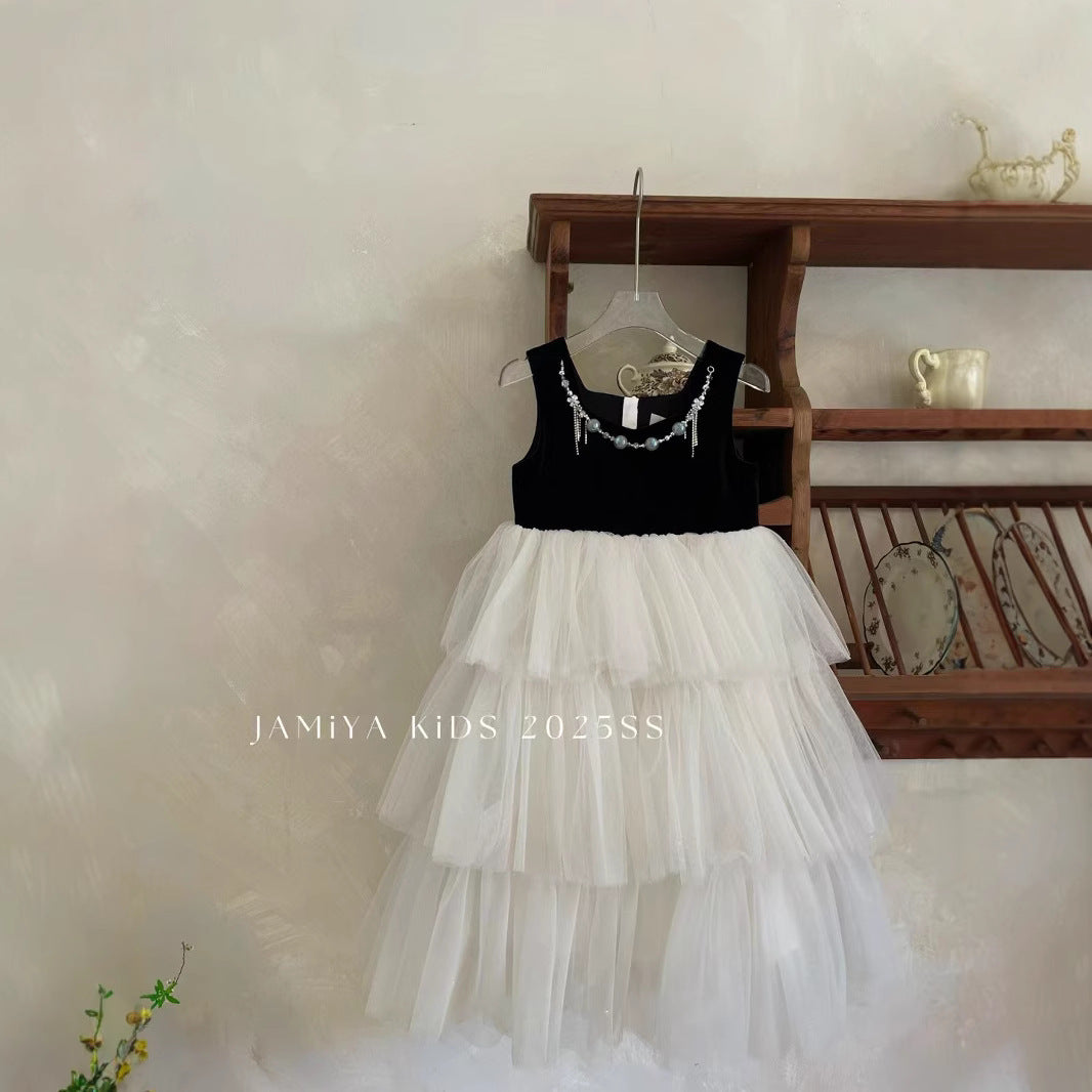 Jamiya Girls Enchanted Nightfall Tulle Ball Gown (100-150/3y-12y)