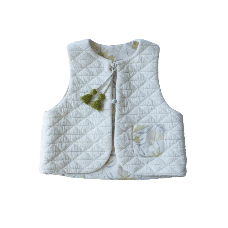 Mana Light Cotton Iris Down Vest