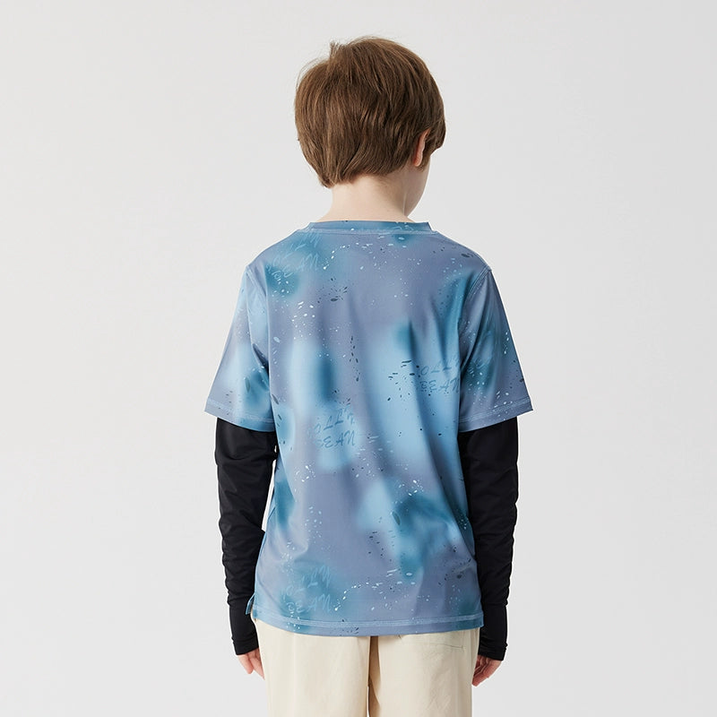 Jollybean Kids GlowMotion Tie-Dye Layered Tee (120-170/ 5y-Adult)
