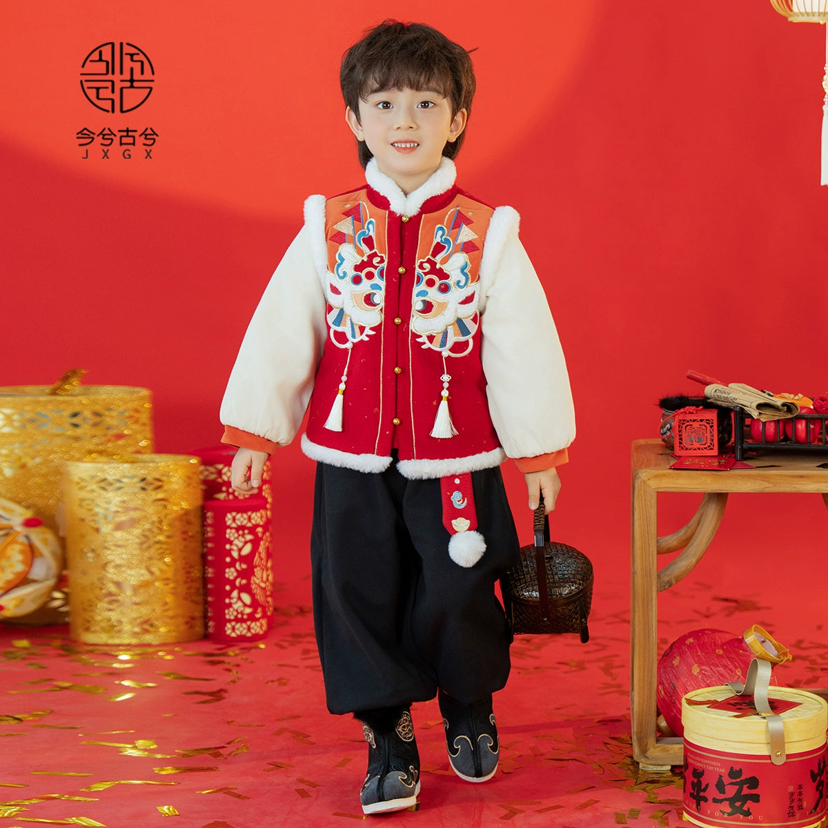 JXGX Chinese New Year Fleece Jacket --Zhaoli