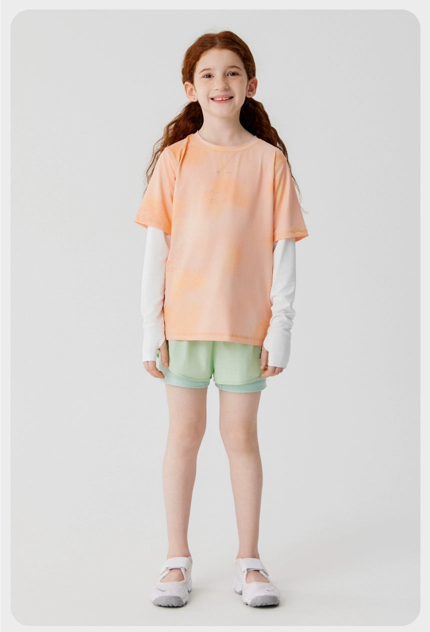 Jollybean Kids GlowMotion Tie-Dye Layered Tee (120-170/ 5y-Adult)