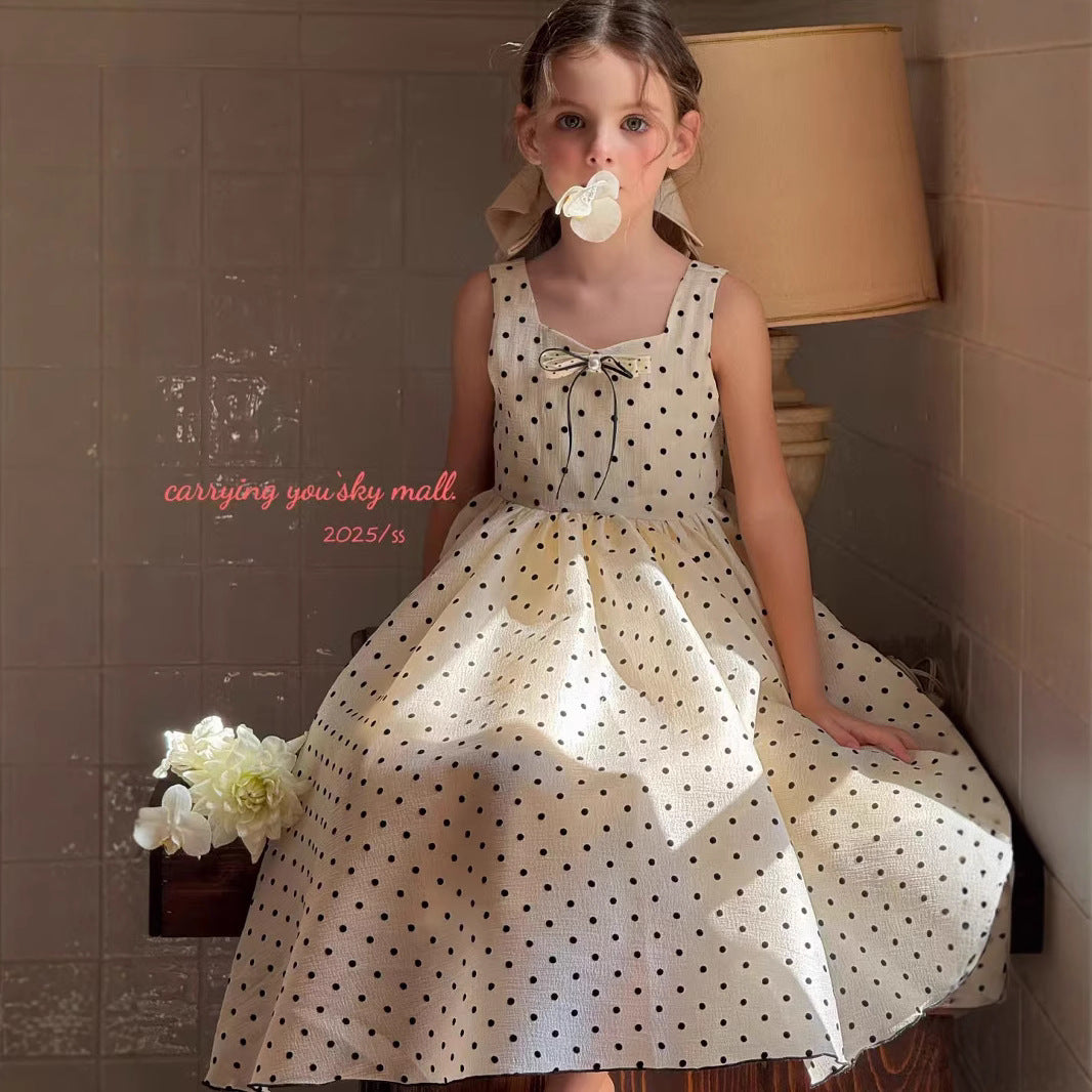 CYSM Girls Polka Dot Elegance Dress (110-150/4y-12y)