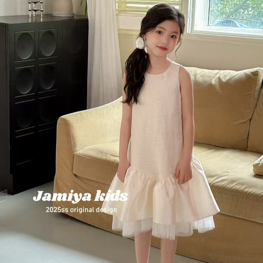 JAMIYA Ivory Bow Blossom Dress (100-150/3y-12y)