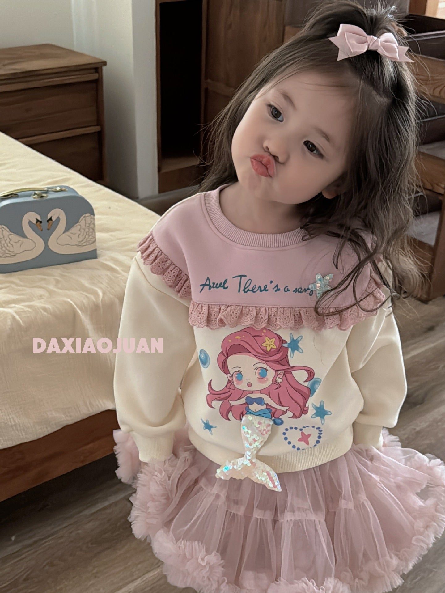 DXJ Girls Mermaid Sweatshirt