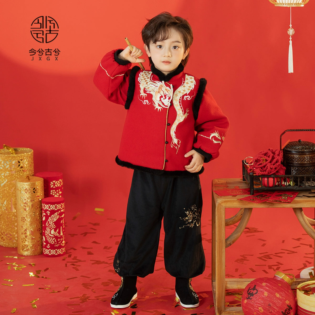 JXGX Chinese New Year Boys Jacket ---Jinlong