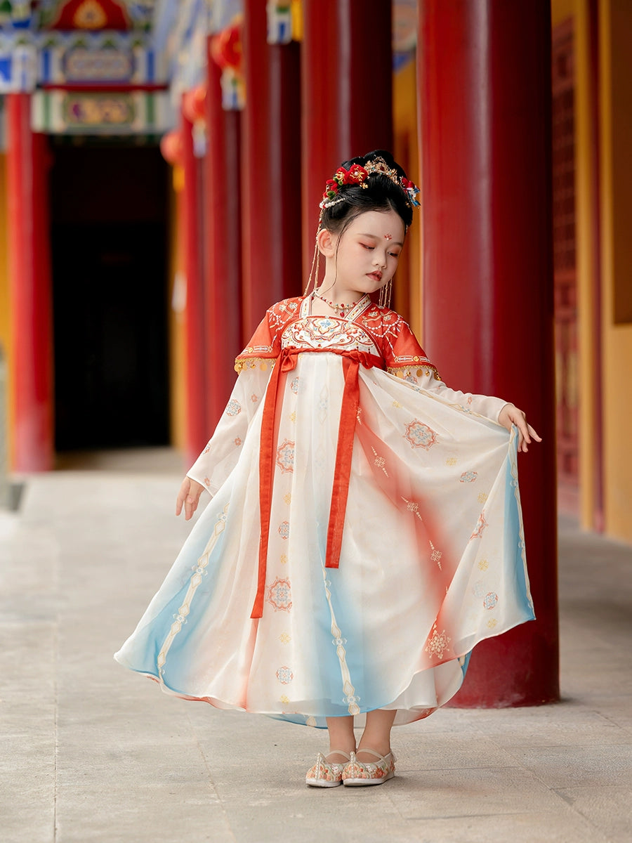 MengHu Girls' Hanfu Confucian Dress ---Yanluo--- Chinese New Year