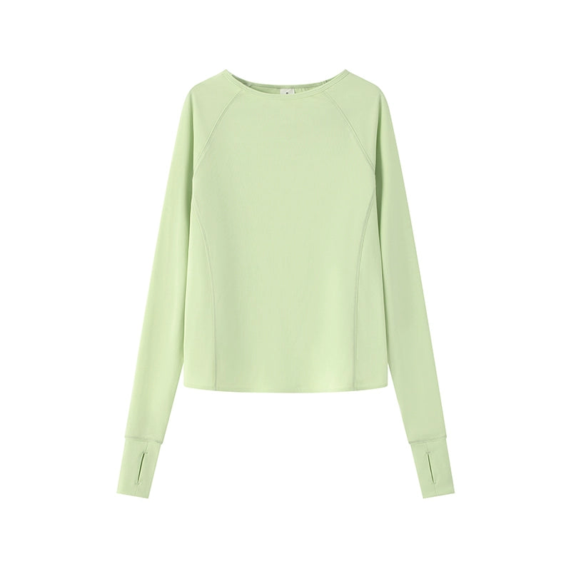 Jollybean BreezeBack Girls' Quick-Dry Split-Back Long Sleeve Top (120-170/ 5y-Adult)